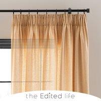 Linen Look Tab Top Pencil Pleat Curtains