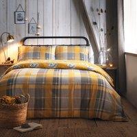 Dream and Drapes Colville Check Brushed Cotton Reversible Duvet Cover & Pillowcase Set