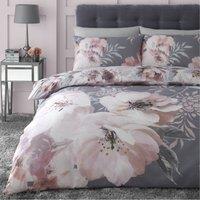 Catherine Lansfield Dramatic Floral Duvet Cover & Pillowcase Set