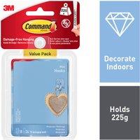 Command Large Clear Mini Hooks and Strips Pack