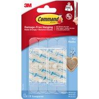 Command Medium Mini Clear Hooks and Strips Pack