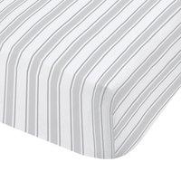 Bianca Check Stripe 100% Cotton Fitted Sheet