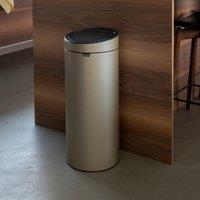 Champagne 30 Litre Touch Bin Beige