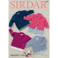 Sirdar 4809 Snuggly 4 Ply Classic Baby Cardigans Leaflet