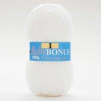 Hayfield Baby Bonus DK White Yarn