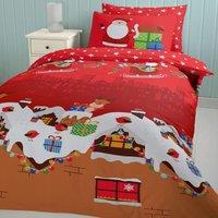 Catherine Lansfield Santas Christmas Presents Duvet Cover and Pillowcase Set