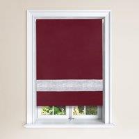 Diamante Aubergine Blackout Roller Blind