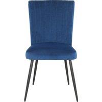 Taylor Dining Chair, Velvet Navy