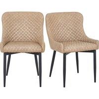 Set of 2 Montreal Dining Chairs, Faux Leather