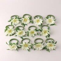 Set of 12 Gerbera Napkin Rings 7cm
