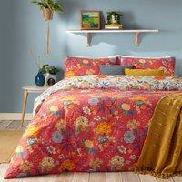 Furn. Azalea Floral Reversible Duvet Cover and Pillowcase Set