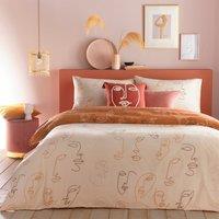 furn. Kindred Apricot Reversible Duvet Cover and Pillowcase Set