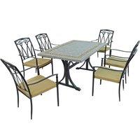 Burlington 6 Seater Dining Set with Ascot Chairs