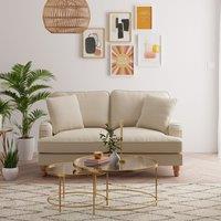 Beatrice Natural Luna Fabric 2 Seater Sofa