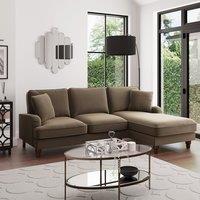 Beatrice Matte Velvet Right Hand Corner Sofa