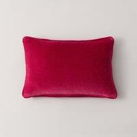 Clara Cotton Velvet Rectangle Cushion Pink