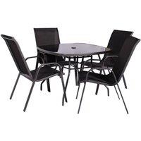 Rio 4 Seater Dining Set with Parasol