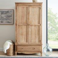 Giselle Double Wardrobe, Mango Wood Brown