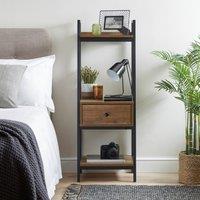 Fulton Ladder Bedside Table, Pine Effect Brown