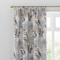 Leaf Jacquard Pencil Pleat Curtains