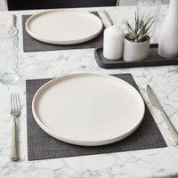 Set of 2 Romano Faux Leather Placemats