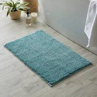 Ultimate Teal 100% Recycled Polyester Anti Bacterial Bath Mat Blue