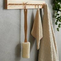 Long Handle Loofah Brown