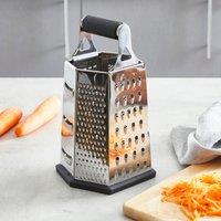 Professional 6 Sided Box Grater Black/Silver