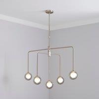 Maran 5 Light Ceiling Fitting Silver