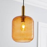 Amber Retro Pendant Light