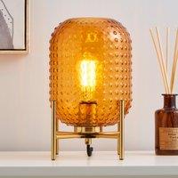 Amber Retro Table Lamp Yellow