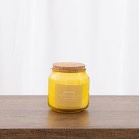 Jasmine Jar Candle with Cork Lid Yellow