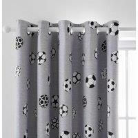 Football Blackout Eyelet Curtains