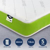 JayBe Simply Kid's Medium Anti Allergy Foam Free Open Coil Mattress White