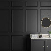 Dunelm Black Eggshell Emulsion Paint Black