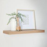 Oak Floating Shelf Brown