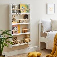 Wall Mounted Book Shelf White