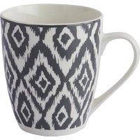 Ikat Diamonds Mug grey