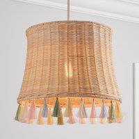 Fiesta Rattan Tassel Easy Fit Pendant Shade