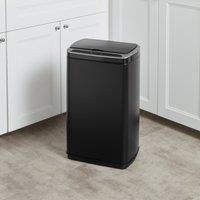 50L Black Rectangular Sensor Recycling Bin