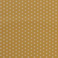 By the Metre Diamond Geo Ochre PVC Fabric