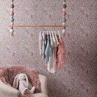 Ditsy Bunnies Wallpaper Pink