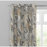 Leaf Jacquard Eyelet Curtains
