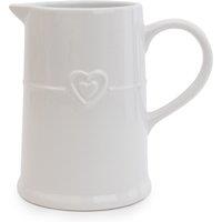 Hearts White Jug