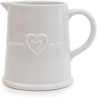 Hearts White Pint Jug White