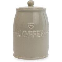 Grey Hearts Coffee Canister