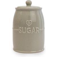 Grey Hearts Sugar Canister