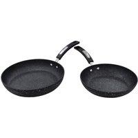 Scoville Neverstick 2 Piece Frying Pan Set Black