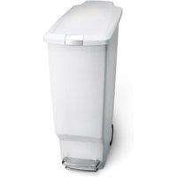 Simplehuman 40 Litre Slim White Recycling Bin