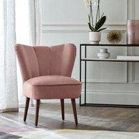 Abby Velvet Occasional Chair Pink